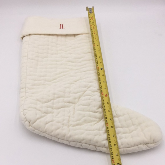 Pottery Barn Quilted Velvet Christmas Stocking JL - Picture 10 of 12